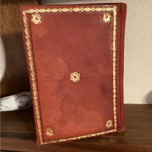 Elegant Red Leather Journal